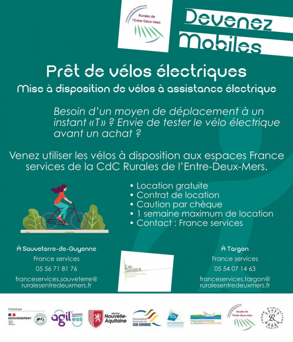 Prêt de vélos électriques par la CdC