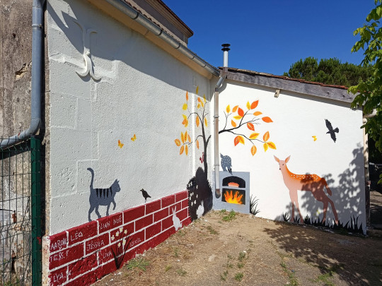 Réalisation d'une fresque murale à l'école – photo 2
