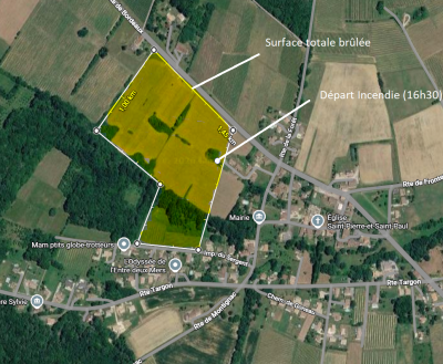 Incendie sur la commune – photo 1