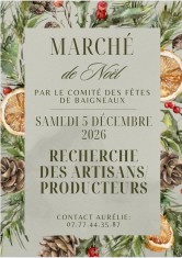 Affiche du marché de Noël 2026