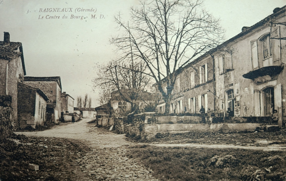 Carte postale ancienne du Bourg de Baigneaux