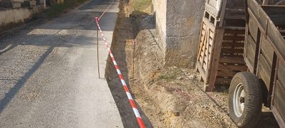 Travaux de caniveaux route du Prieuré